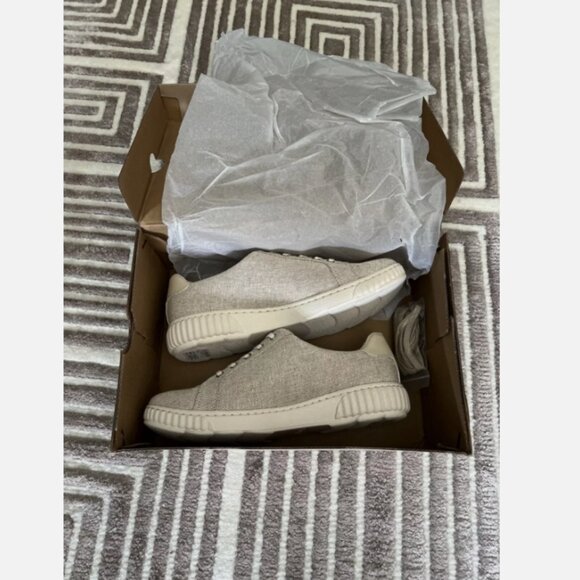 Clarks Collection Lace-Up Sneakers Caroline Echo Natural 9 Medium - Picture 2 of 4